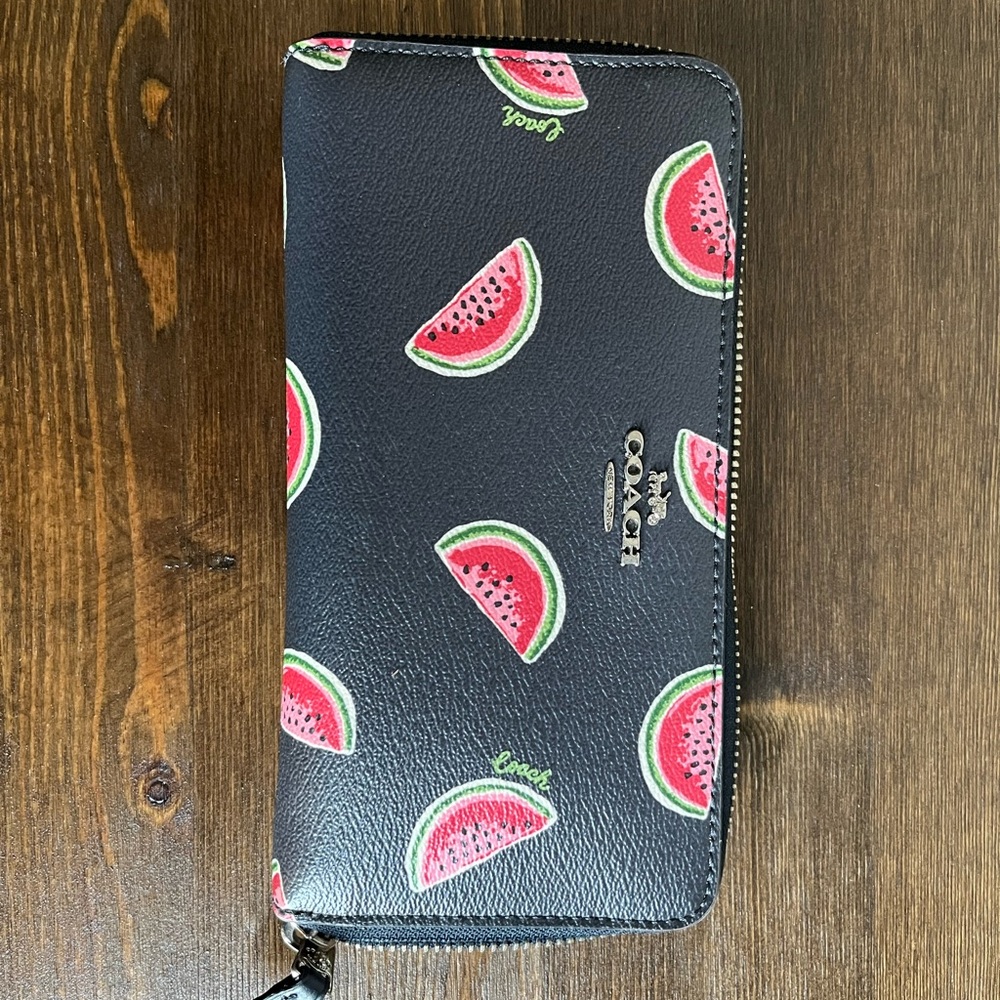 Coach Watermelon Print Wallet